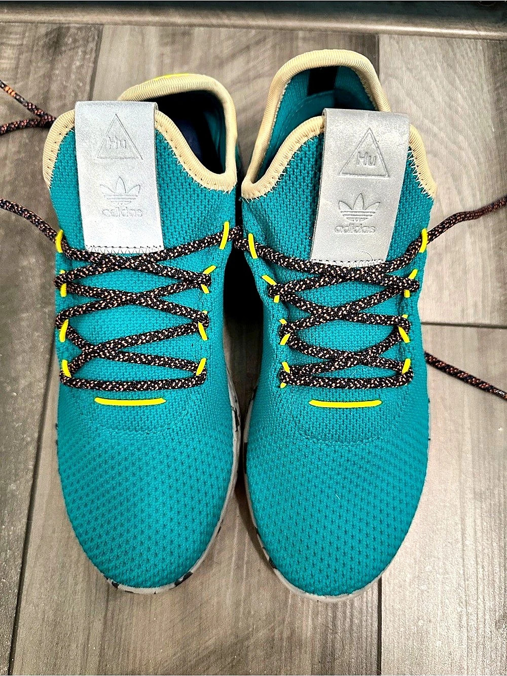 adidas Blue & Yellow Athletic Shoes US 5